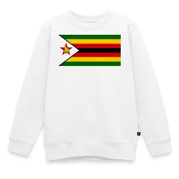 Zimbabwe - Kinder Premium Organic Sweatshirt - Weiß - Vorne - AI Model Kid Male (0cm)