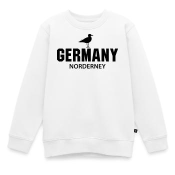 Norderney GERMANY - Kinder Premium Organic Sweatshirt - Weiß - Vorne - AI Model Kid Male (0cm)