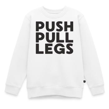 Push Pull Jambes Répéter Entraînementssplit - Sweat Premium enfant bio - blanc - Devant - AI Model Kid Male (0cm)