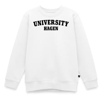 Université de Hagen - Sweat Premium enfant bio - blanc - Devant - AI Model Kid Male (0cm)