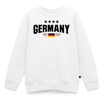 Courbe du ventilateur en Allemagne - Sweat Premium enfant bio - blanc - Devant - AI Model Kid Male (0cm)