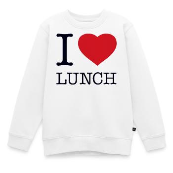 J’ADORE DÉJEUNER - Sweat Premium enfant bio - blanc - Devant - AI Model Kid Male (0cm)
