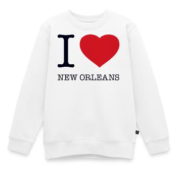 J’ADORE LA NOUVELLE-ORLÉANS - Sweat Premium enfant bio - blanc - Devant - AI Model Kid Male (0cm)