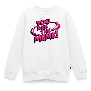 Vous êtes le Mème - Sweat Premium enfant bio - blanc - Devant - AI Model Kid Male (0cm)