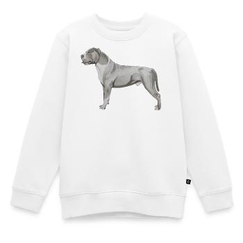 Staffordshire Bullterrier - Kinder Premium Organic Sweatshirt - Weiß - Vorne - AI Model Kid Male (0cm)
