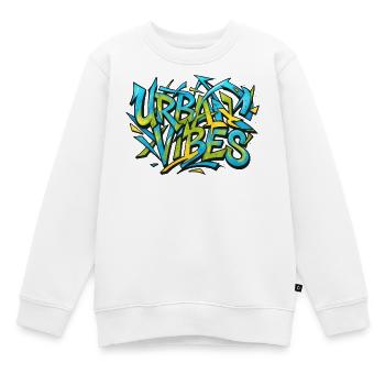 Ambiance urbaine - Sweat Premium enfant bio - blanc - Devant - AI Model Kid Male (0cm)