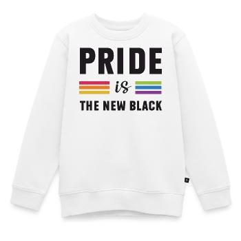 LGBTQ Pride Month - Pride ist das neue Schwarz - Kinder Premium Organic Sweatshirt - Weiß - Vorne - AI Model Kid Male (0cm)