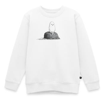 Sad Stone - Kinder Premium Organic Sweatshirt - Weiß - Vorne - AI Model Kid Male (0cm)