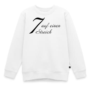 Sept d’un seul coup - Sweat Premium enfant bio - blanc - Devant - AI Model Kid Male (0cm)