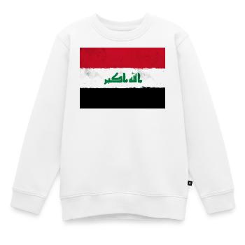 Flagge des Irak - Kinder Premium Organic Sweatshirt - Weiß - Vorne - AI Model Kid Male (0cm)
