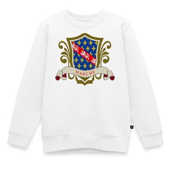 Marche - Sweat Premium enfant bio - blanc - Devant - AI Model Kid Male (0cm)