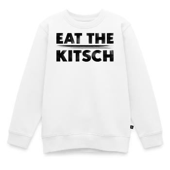 ISS DEN KITSCH - Kinder Premium Organic Sweatshirt - Weiß - Vorne - AI Model Kid Male (0cm)