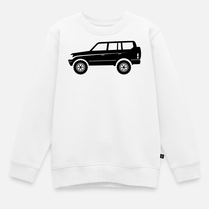 VUS d’aventure tout-terrain - Sweat Premium enfant bio - blanc