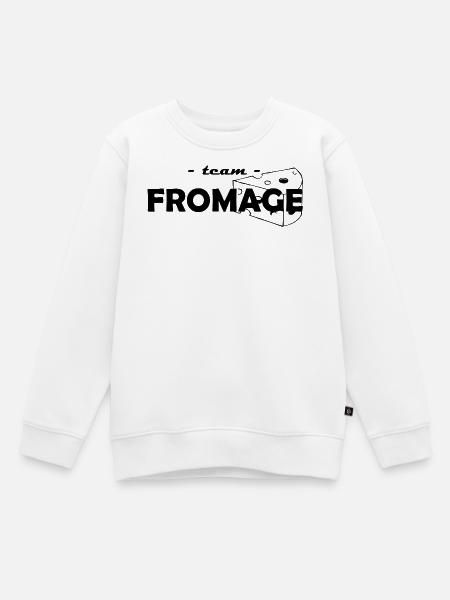 Team Cheese - Kids Premium Organic Sweatshirt - white