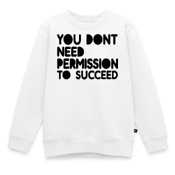 Vintage Botanisches Blattmuster - Kinder Premium Organic Sweatshirt - Weiß - Vorne - AI Model Kid Male (0cm)