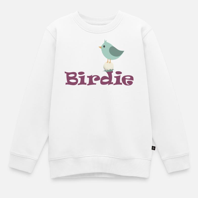 Oiselet de golf - Sweat Premium enfant bio - blanc