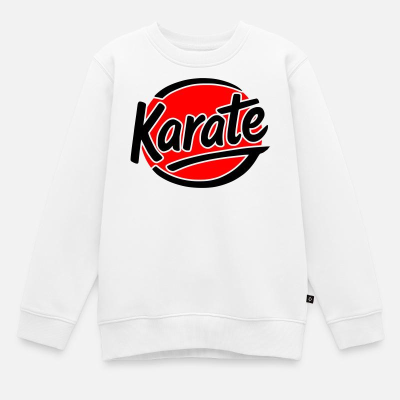 Karate - Kinder Premium Organic Sweatshirt - Weiß