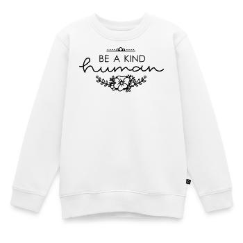 Schlankes Naturmuster in Pastelltönen - Kinder Premium Organic Sweatshirt - Weiß - Vorne - AI Model Kid Male (0cm)