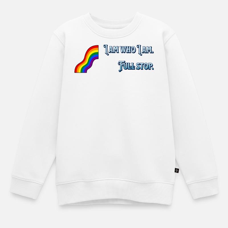Je suis ce que je suis - Sweat Premium enfant bio - blanc