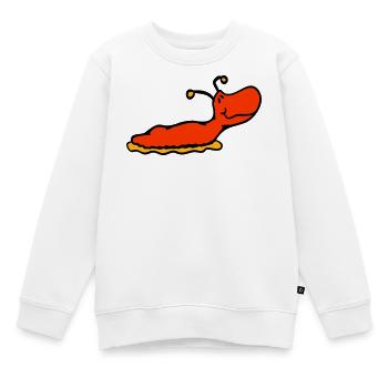 Nacktschnecke Schnecke ohne Schneckenhaus lächelt - Kinder Premium Organic Sweatshirt - Weiß - Vorne - AI Model Kid Male (0cm)