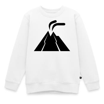 Vulkan - Kinder Premium Organic Sweatshirt - Weiß - Vorne - AI Model Kid Male (0cm)