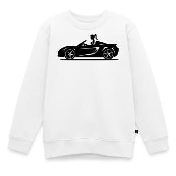Auto Cabrio Frau - Kinder Premium Organic Sweatshirt - Weiß - Vorne - AI Model Kid Male (0cm)