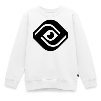 ALL-SEEING EYE - Kinder Premium Organic Sweatshirt - Weiß - Vorne - AI Model Kid Male (0cm)
