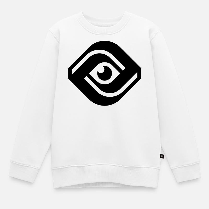 ALL-SEEING EYE - Kinder Premium Organic Sweatshirt - Weiß