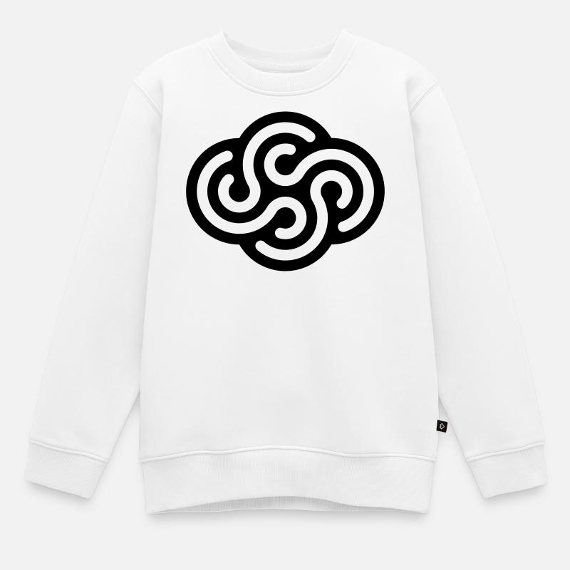 TOURBILLONS - Sweat Premium enfant bio - blanc