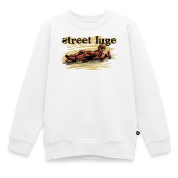 Luge de rue - Sweat Premium enfant bio - blanc - Devant - AI Model Kid Male (0cm)