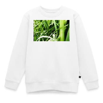 Herbe du matin - Sweat Premium enfant bio - blanc - Devant - AI Model Kid Male (0cm)