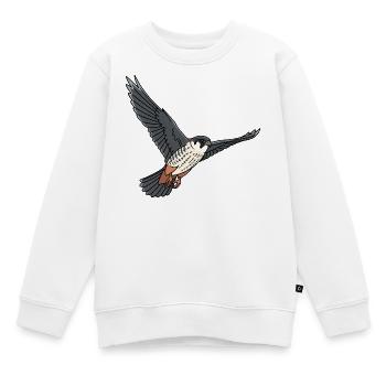Faucon arboricole oiseau de proie - Sweat Premium enfant bio - blanc - Devant - AI Model Kid Male (0cm)