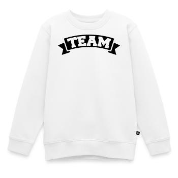 Équipe - Sweat Premium enfant bio - blanc - Devant - AI Model Kid Male (0cm)