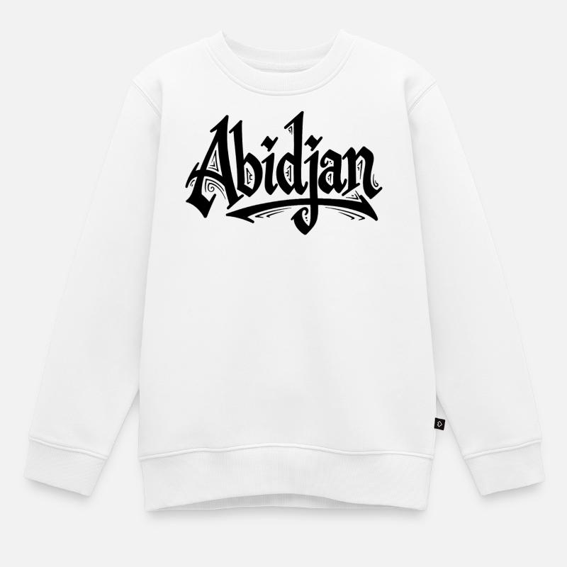 Abidjan - Kinder Premium Organic Sweatshirt - Weiß