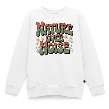 Aventure - La nature plutôt que le bruit - Sweat Premium enfant bio - blanc - Devant - AI Model Kid Male (0cm)