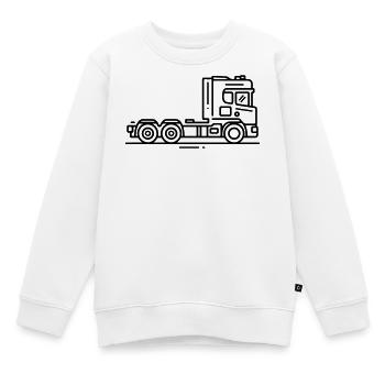 Camion Camion Véhicule - Sweat Premium enfant bio - blanc - Devant - AI Model Kid Male (0cm)