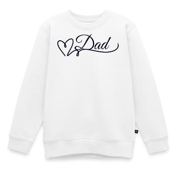 Dad - Sweat Premium enfant bio - blanc - Devant - AI Model Kid Male (0cm)