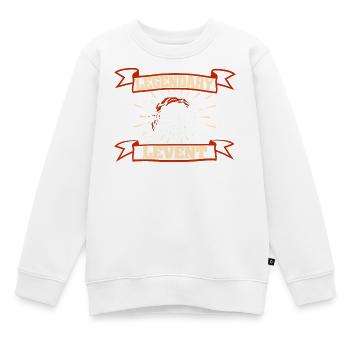 Levent als Vorname - Kinder Premium Organic Sweatshirt - Weiß - Vorne - AI Model Kid Male (0cm)