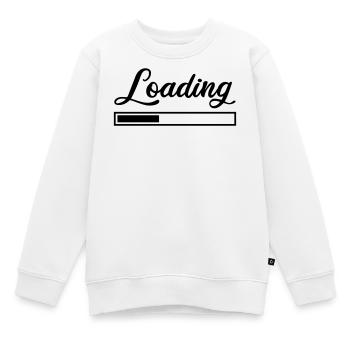 Loading - Kids Premium Organic Sweatshirt - white - Front - AI Model Kid Male (0cm)