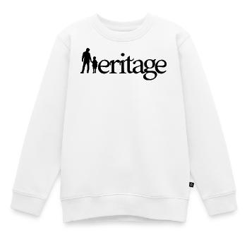 ERBE! (Familie, Vater, Mutter, Kinder) - Kinder Premium Organic Sweatshirt - Weiß - Vorne - AI Model Kid Male (0cm)