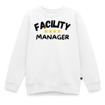 Gestionnaire d’installations - Sweat Premium enfant bio - blanc - Devant - AI Model Kid Male (0cm)