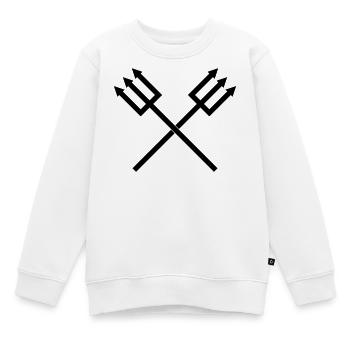 Trident - Sweat Premium enfant bio - blanc - Devant - AI Model Kid Male (0cm)