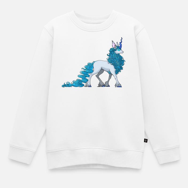Cornelune - Sweat Premium enfant bio - blanc