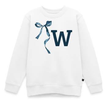 Monogramm mit Geschenkidee - Kinder Premium Organic Sweatshirt - Weiß - Vorne - AI Model Kid Male (0cm)