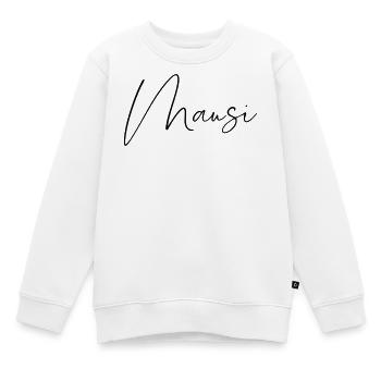 Mausi / Conception de l’écriture manuscrite - Sweat Premium enfant bio - blanc - Devant - AI Model Kid Male (0cm)