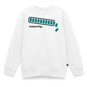 épanchement - Sweat Premium enfant bio - blanc - Devant - AI Model Kid Male (0cm)