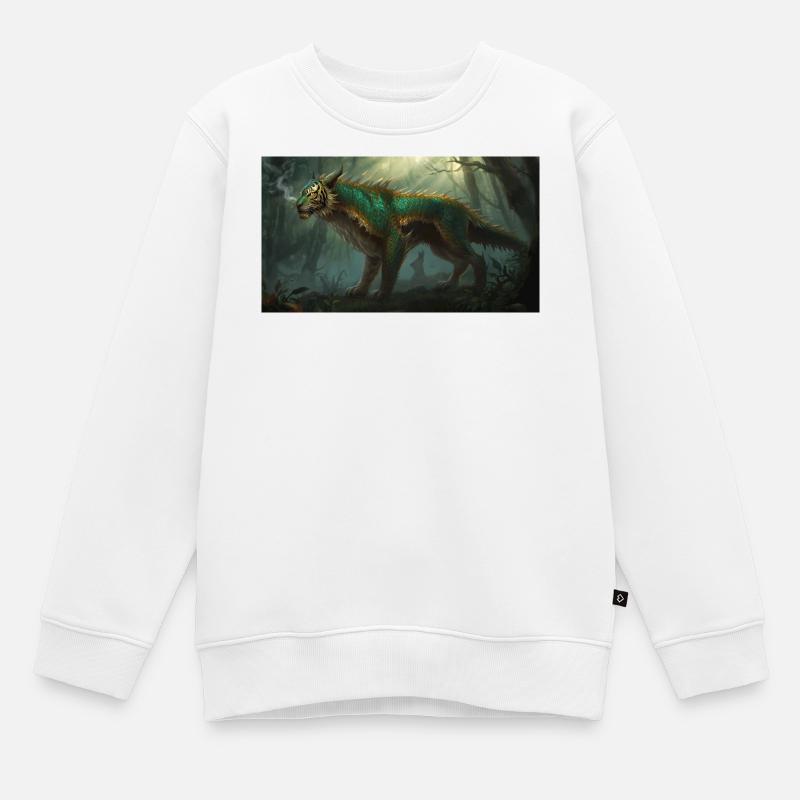Dragontiger 2 - Kids Premium Organic Sweatshirt - white