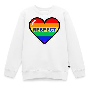 Respekt, Stolz, Herz - Kinder Premium Organic Sweatshirt - Weiß - Vorne - AI Model Kid Male (0cm)