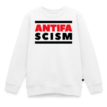 ANTIFA - Antifascisme - Sweat Premium enfant bio - blanc - Devant - AI Model Kid Male (0cm)
