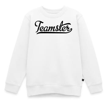 Teamster - Kinder Premium Organic Sweatshirt - Weiß - Vorne - AI Model Kid Male (0cm)
